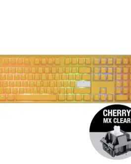 Alternative view of Геймърскa механична клавиатура Ducky One 3 Yellow Full-Size, Cherry MX Clear