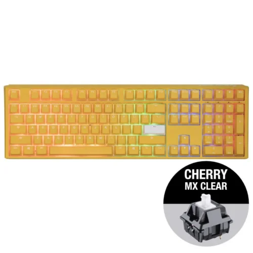 Alternative view of Геймърскa механична клавиатура Ducky One 3 Yellow Full-Size, Cherry MX Clear