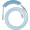 Кабел за клавиатура HyperX Coiled Cable USB-C Light Blue-White