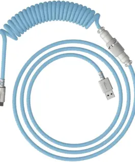 Кабел за клавиатура HyperX Coiled Cable USB-C Light Blue-White