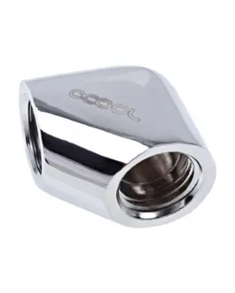 Alternative view of Въртящ се L-конектор Alphacool Eiszapfen, G1/4 AG auf G1/4 IG, Сребрист