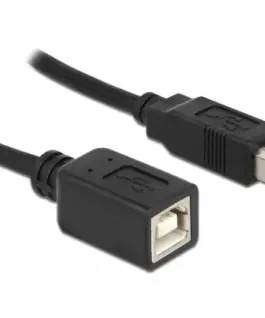 Alternative view of Кабел Delock USB-B мъжко - USB-B женско, 5 м, USB2.0