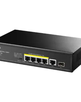 Суич Cudy GS1005PTS1 5 портов 10/100/1000 PoE+ Switch 120W 1 SFP Slot