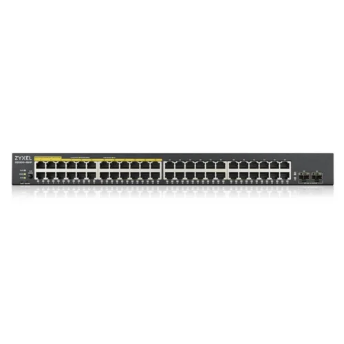 Alternative view of Суич ZYXEL GS1900-48HP, 48 портов управляем, PoE, Gigabit, за монтаж в шкаф