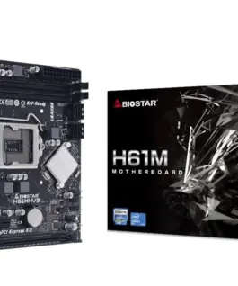 Alternative view of Дънна платка BIOSTAR H61MHV3, Intel H61, sock. 1155, Ver 7.0