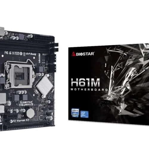 Alternative view of Дънна платка BIOSTAR H61MHV3, Intel H61, sock. 1155, Ver 7.0