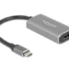 Адаптер Delock USB-C мъжко - HDMI женско Ultra HD 8K Сив