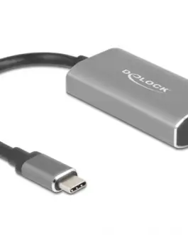Адаптер Delock USB-C мъжко - HDMI женско Ultra HD 8K Сив