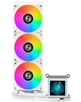 Alternative view of Охладител за процесор Lian Li GALAHAD II LCD 360 ARGB - White