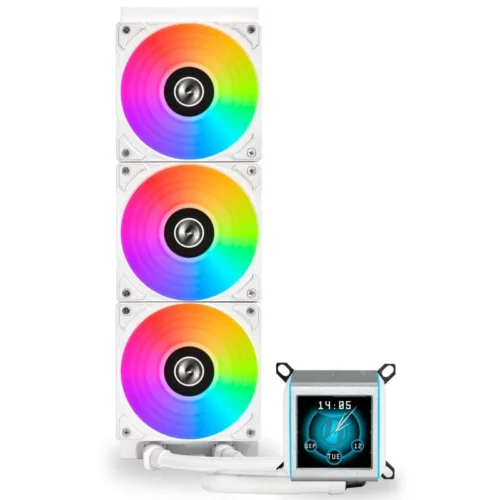 Alternative view of Охладител за процесор Lian Li GALAHAD II LCD 360 ARGB - White