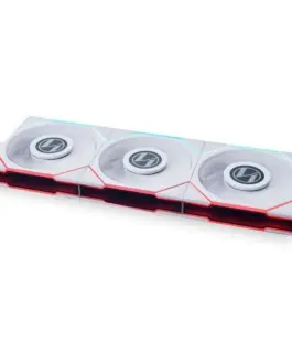 Комплект 3 броя Вентилатор Lian Li UNI FAN TL LCD 120mm - White