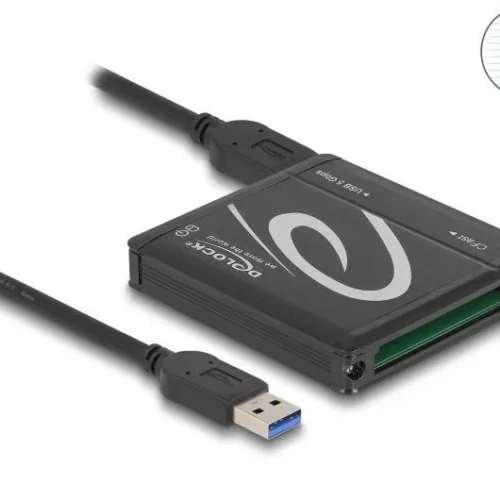 Alternative view of Четец за CFast карти DeLock, 5 Gbps, Черен