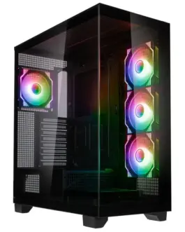 Кутия за компютър Kolink Unity Arena ARGB Showcase Mid-Tower Черна