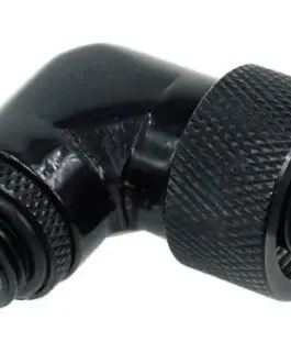 Alternative view of Компресионен фитинг Alphacool, 16/10 - G1/4, 90°, Въртящ се, Черен мат