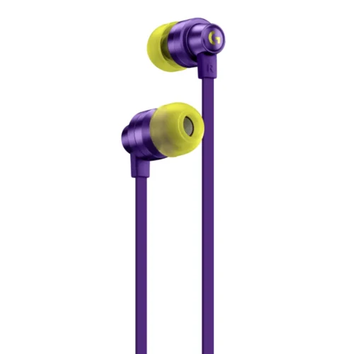 Alternative view of Геймърски слушалки с микрофон Logitech G333 In-ear 3.5 mm + USB-C adapter, тапи жични, лилави