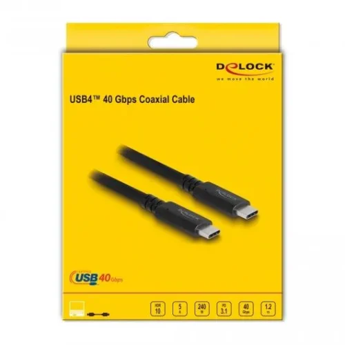 Коаксиален кабел Delock USB4 40 Gbps