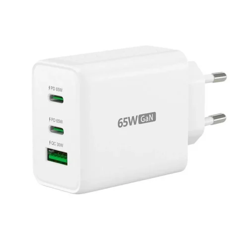 Alternative view of Мрежово зарядно j5create JUP3365E 65W, 3 порта, USB-C, USB-A