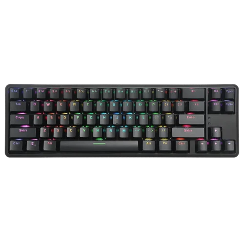 Клавиатура Delux KM32 механична геймърска USB Type-C/Bluetooth v5.0 Rainbow RGB