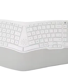 Клавиатура Delux GM902 безжична/Bluetooth бяла US Layout