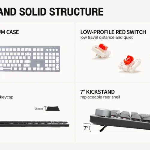 Клавиатура Delux KS100U USB Designer version механична US