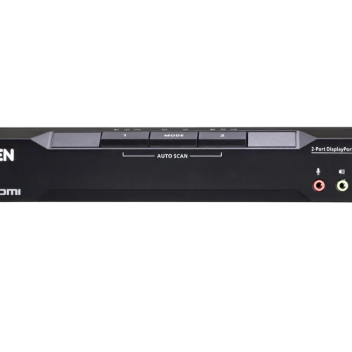 Alternative view of KVM превключвател, ATEN CM1942, 2-портов, USB, HDMI, DisplayPort, Mini-Matrix Boundless