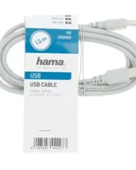 Alternative view of Кабел HAMA 200900 USB-A мъжко - USB-B мъжко, 1.5 м