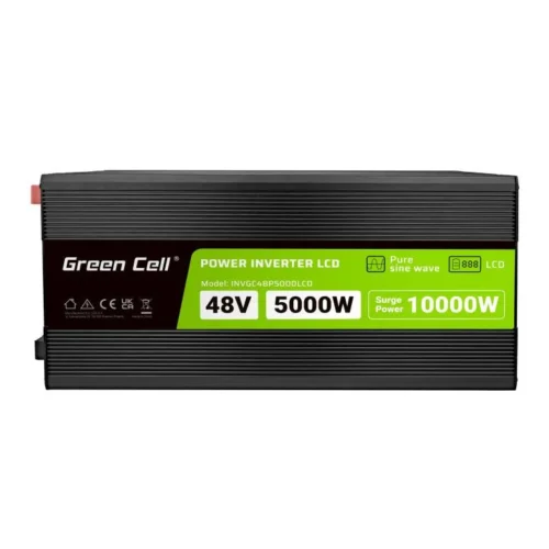 Alternative view of Инвертор GREEN CELL, 48/220V,  DC/AC, 5000W/10000W,INVGCP5000LCD  LCD чиста синусоида