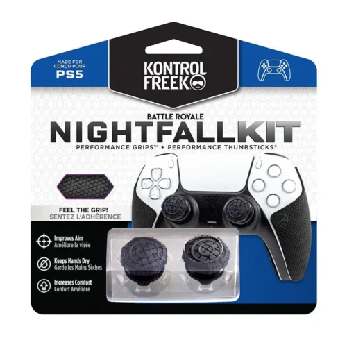 Аксесоар Kontrolfreek Performance Nightfall Kit PS5 с включени сменяеми бутони и грипове за