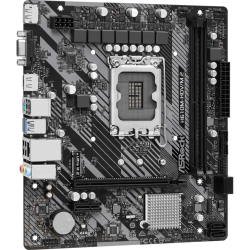 Alternative view of Дънна платка ASRock H610M-HDV/M.2 R 2.0, LGA1700, DDR4, mATX