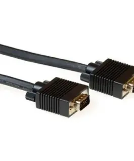 Кабел ACT AK4273 VGA мъжко - VGA мъжко 15 pin 20 м Черен Булк