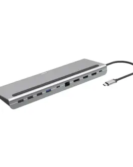 Докинг станция 10 в 1 HAMA Connect2Office Pro USB-A USB-C (PD) HDMI DP LAN/Ethernet