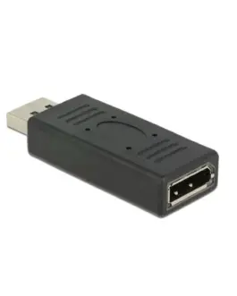 Alternative view of Адаптер Delock, DisplayPort 1.2 мъжко - DisplayPort женско, Черен