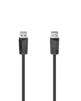 Кабел HAMA  USB 3.0 USB-A мъжко - USB-А мъжко 1.5 м 5Gbit/s екраниран