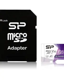 Alternative view of Карта памет Silicon Power Superior Pro, 128GB, microSDXC, Class 10, SD Adapter