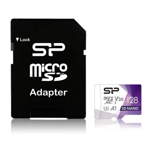 Alternative view of Карта памет Silicon Power Superior Pro, 128GB, microSDXC, Class 10, SD Adapter