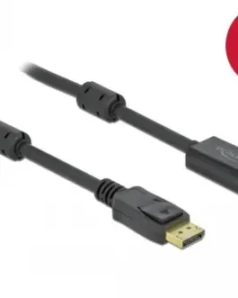 Alternative view of Кабел Delock DisplayPort мъжко - HDMI мъжко, 2 м., 4K 60Hz, Черен