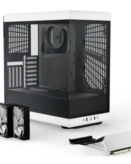 Alternative view of Кутия за компютър HYTE Y40 Tempered Glass, Mid-Tower, Бяло и Черно