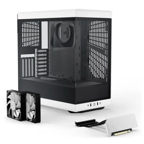 Alternative view of Кутия за компютър HYTE Y40 Tempered Glass, Mid-Tower, Бяло и Черно