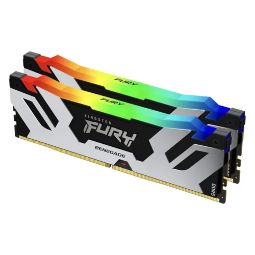 Alternative view of Памет за компютър Kingston Fury Renegade Silver RGB 32GB(2x16GB) DDR5 6400MHz KF564C32RSK2-32