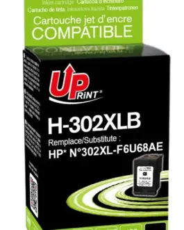 Мастилница UPRINT F6U68AE-N°302XL HP, Черен