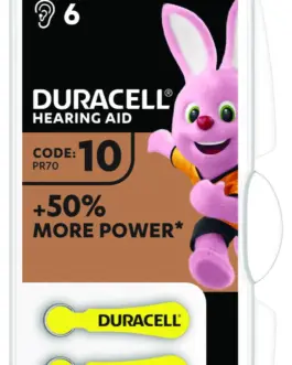 Батерия цинково въздушна DURACELL ZA10 6 бр.