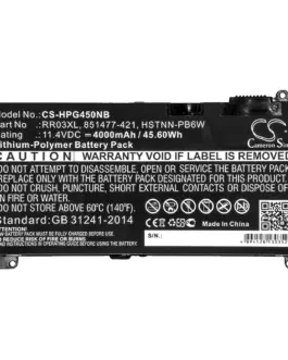 Alternative view of Батерия за лаптоп HP ProBook 430 G4 , 440 G4, 450 G4  HSTNN-I74C 11,4V 4400mAh CAMERON SINO