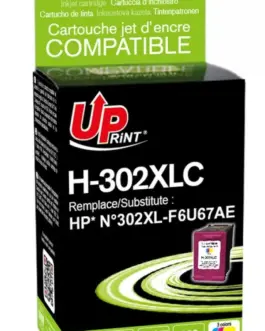 Мастилница UPRINT F6U67AE-N°302XL HP, Цветна
