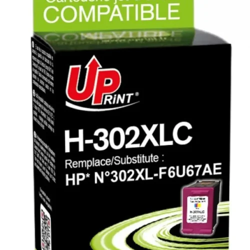 Мастилница UPRINT F6U67AE-N°302XL HP, Цветна