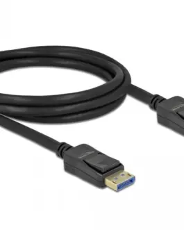 Кабел Delock DisplayPort 2.0 мъжко - DisplayPort мъжко 2.0м 10K Черен