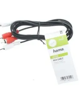 Alternative view of Аудио кабел HAMA, 2 x Чинч - 2 x Чинч, 1.5м, Черен