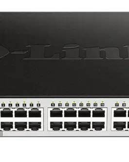 Суич D-Link DGS-1210-24P/E 24 PoE 10/100/1000 Base-T port with 4 x 1000Base-T /SFP ports Управляем Монтаж в