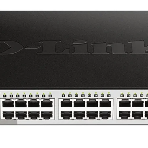 Суич D-Link DGS-1210-24P/E 24 PoE 10/100/1000 Base-T port with 4 x 1000Base-T /SFP ports Управляем Монтаж в
