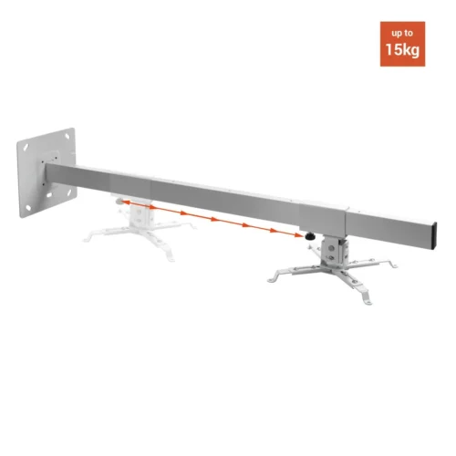 Alternative view of Стойка за проектор за стена Celexon Multicel WM1200, до 15 кг, регулируема, бял