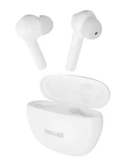 Блутут слушалки MAXELL Dynamic Докинг кутийка True Wireless Бяли